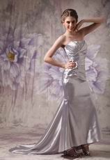 Fishtail Skirt Beaded Sliver 2012 Evening Dress Petite