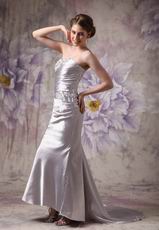 Fishtail Skirt Beaded Sliver 2012 Evening Dress Petite