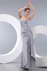 Silver Mermaid Taffeta Celebrity Evening Dress For Cheap