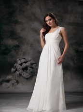 White Sheath One Shoulder Designer Prom Dress Cheap Inexpensive