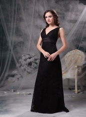 Not Expensive Cross Back V Prom Dress Made By Black Lace Inexpensive