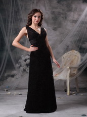 Not Expensive Cross Back V Prom Dress Made By Black Lace Inexpensive