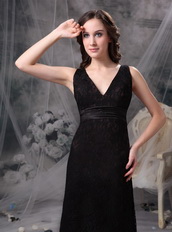 Not Expensive Cross Back V Prom Dress Made By Black Lace Inexpensive