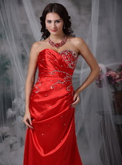 Sweetheart A-line Skirt Top Seller Prom Dress Scarlet Inexpensive