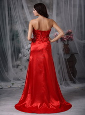 Sweetheart A-line Skirt Top Seller Prom Dress Scarlet Inexpensive