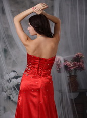 Sweetheart A-line Skirt Top Seller Prom Dress Scarlet Inexpensive