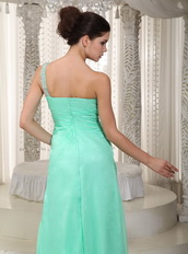 Apple Green One Shoulder Design Make Your Own Prom Dresses Inexpensive