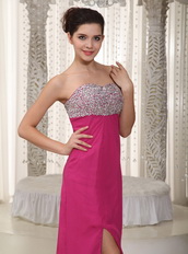 Floor-length Ruby Chiffon Lady Wear Prom Dress Designers List Inexpensive