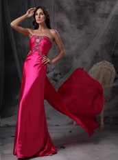 Sweetheart Crystals Fuchsia Prom Dresses Online Inexpensive