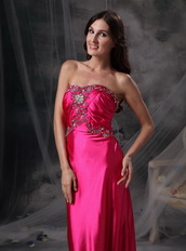 Sweetheart Crystals Fuchsia Prom Dresses Online Inexpensive