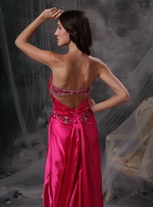 Sweetheart Crystals Fuchsia Prom Dresses Online Inexpensive