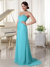 New Look Aqua Blue Sweetheart Prom Dress By Top Designer Inexpensive