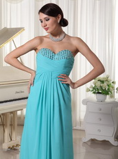 New Look Aqua Blue Sweetheart Prom Dress By Top Designer Inexpensive