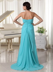 New Look Aqua Blue Sweetheart Prom Dress By Top Designer Inexpensive