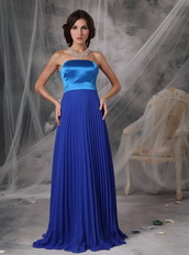 Royal and Sky Blue Stitched Together Prom Dress For Women Inexpensive