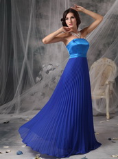 Royal and Sky Blue Stitched Together Prom Dress For Women Inexpensive