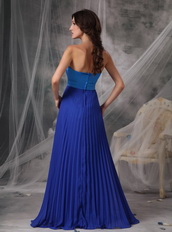 Royal and Sky Blue Stitched Together Prom Dress For Women Inexpensive