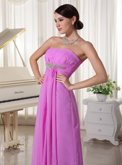 Lilac Chiffon Empire Customized Tailoring Prom Dress For New Arrival Inexpensive