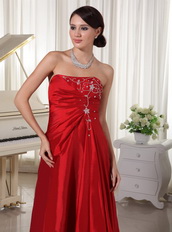 Wine Red Embroidery Floor-length Cheap Prom Dresses Gowns Inexpensive