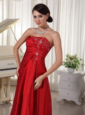 Wine Red Embroidery Floor-length Cheap Prom Dresses Gowns Inexpensive