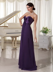 Sweetheart Dark Purple Chiffon Different Prom Dresses By Designer Inexpensive