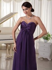 Sweetheart Dark Purple Chiffon Different Prom Dresses By Designer Inexpensive