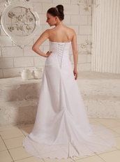 Sweetheart White Chiffon Party Dress Top Designer Lists 2014 Inexpensive