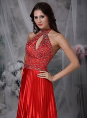 High Neck Halter Floor Length Prom Dress Affordable Inexpensive