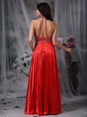 High Neck Halter Floor Length Prom Dress Affordable Inexpensive