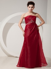 Top Designer Wine Red Floor-length Prom Dress And Jacket Inexpensive