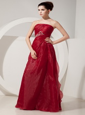 Top Designer Wine Red Floor-length Prom Dress And Jacket Inexpensive