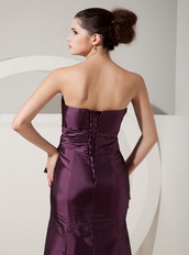Floor-length Taffeta Prom Dress Jacket with Dark Purple Skirt Inexpensive