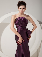 Floor-length Taffeta Prom Dress Jacket with Dark Purple Skirt Inexpensive