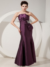 Floor-length Taffeta Prom Dress Jacket with Dark Purple Skirt Inexpensive