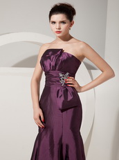 Floor-length Taffeta Prom Dress Jacket with Dark Purple Skirt Inexpensive