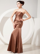 Chocolate Mermaid Floor-length Handmade Dress for Party Inexpensive