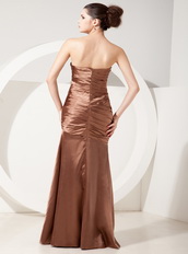 Chocolate Mermaid Floor-length Handmade Dress for Party Inexpensive