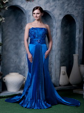 Strapless International Klein Blue Top Prom Dresses 2014 Inexpensive