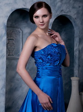 Strapless International Klein Blue Top Prom Dresses 2014 Inexpensive