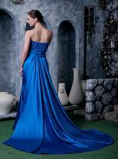Strapless International Klein Blue Top Prom Dresses 2014 Inexpensive