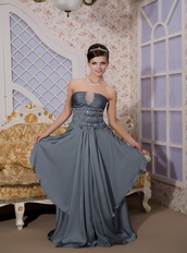 Peacock Green Empire Strapless Prom / Evening Dress For Lady Inexpensive