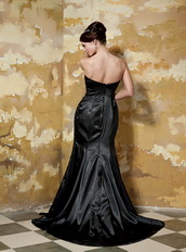 Black Sweetheart Beadings Emberllishments Formal Evening Dress Elegant Inexpensive