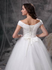 Beautiful Off The Shoulder Winter Prom Ball Gown Cheap Inexpensive