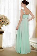 Straps Square Neck Top Designer Fading Color Fabric Prom Dress