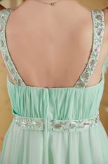 Straps Square Neck Top Designer Fading Color Fabric Prom Dress