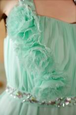 Straps Square Neck Top Designer Fading Color Fabric Prom Dress