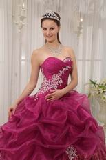 Best 2014 Appliqued Ruby Red Quinceanera Dress With Leopard Fabric