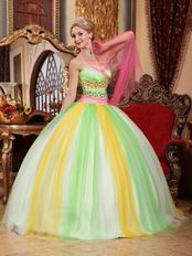 2014 Latest Fashion Contrast Color Dress Wear To Quince Party