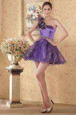 Special Occasion Short Prom Dress With Leopard Print Flower