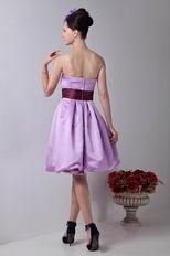 Cheap Mini Skirt Lilac Stain Junior Prom Dresses Under 100